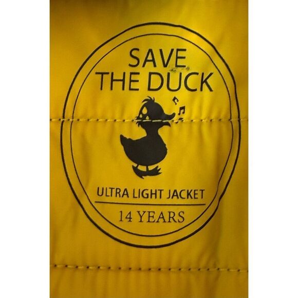 Save The Duck Colorblock Lightweight Insulated Puffer Youth Jacket Coat Size 14 - Picture 8 of 14